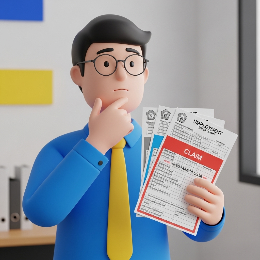 실업급여 반복 수급받은 문제로 고민 중인 모습