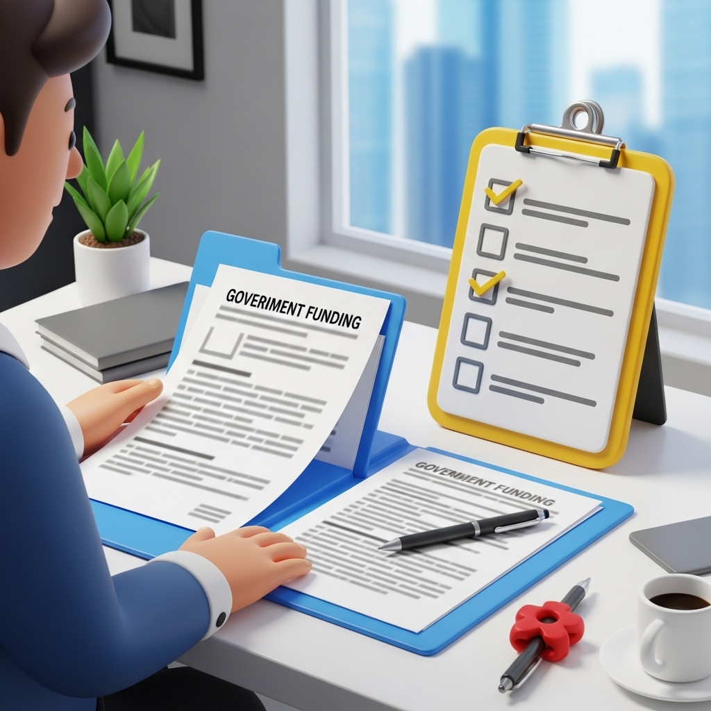 소상공인 정책자금 신청을 하고 있는 모습