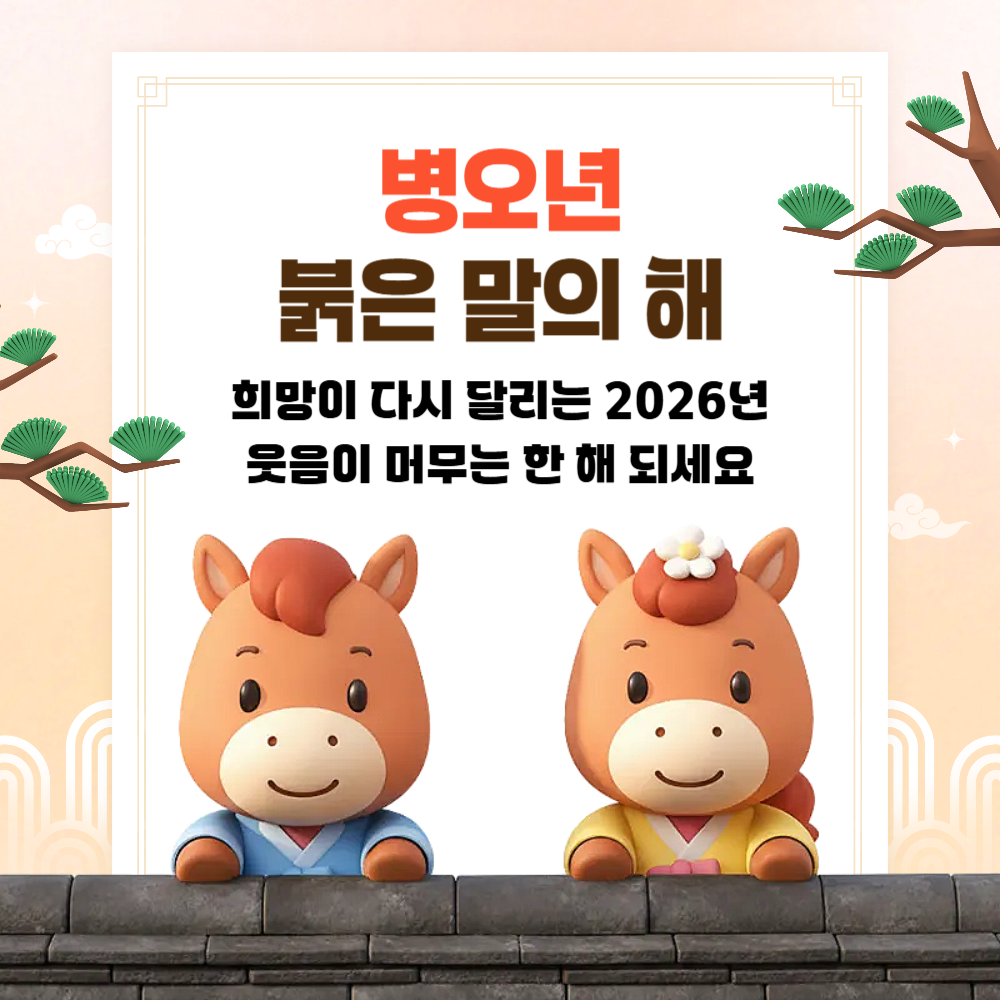 2026 년 새해 인사 문구 개인 회사 카톡 문자