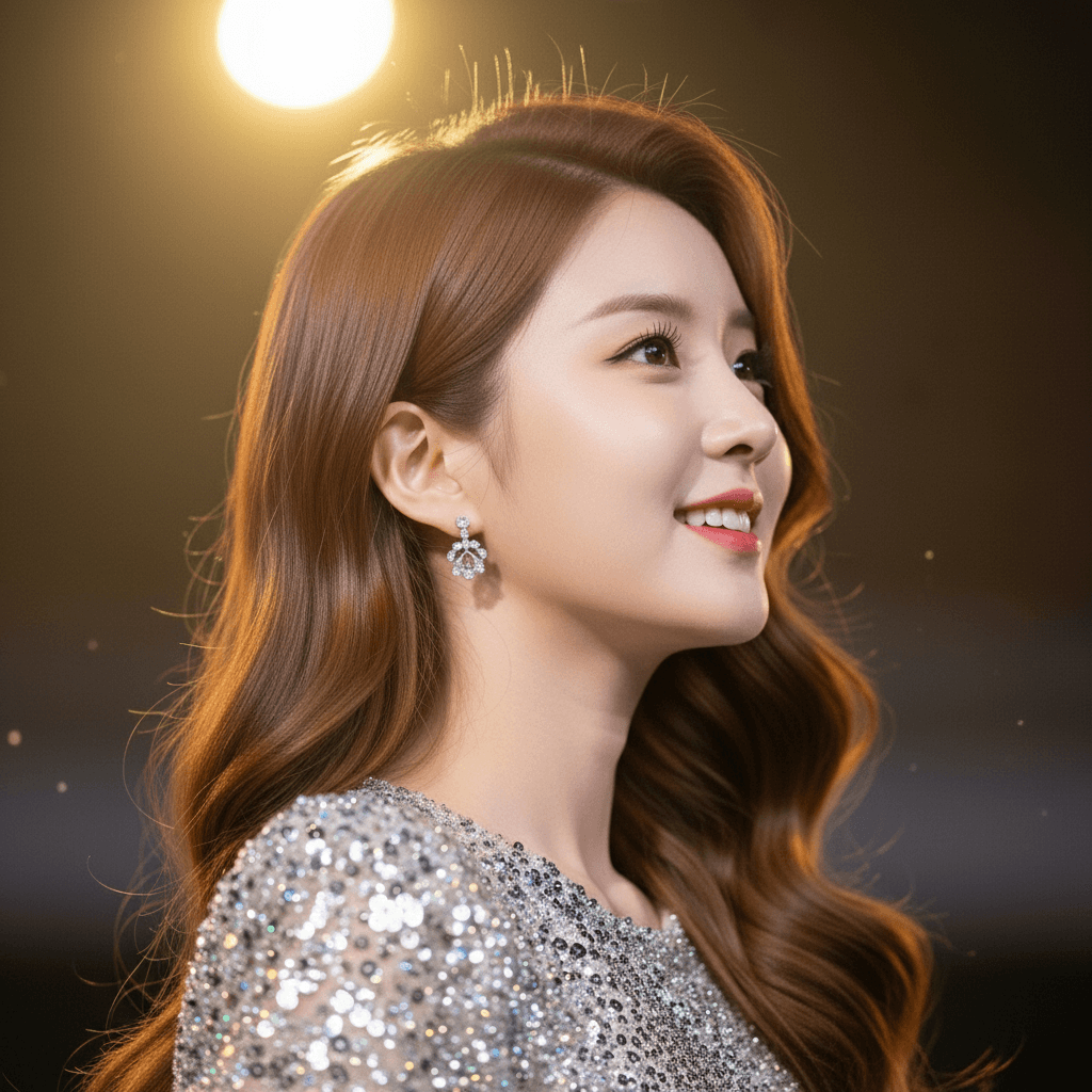 여자 트로트 가수 ai 생성 이미지