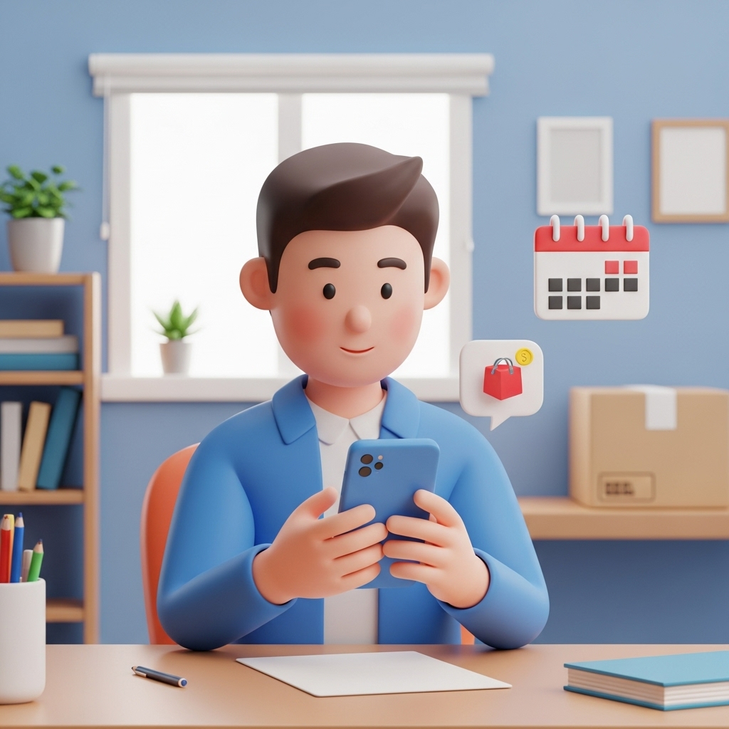 스마트폰으로 쿠팡 보상 지급일을 확인하고 있는 한국인 이용자의 모습