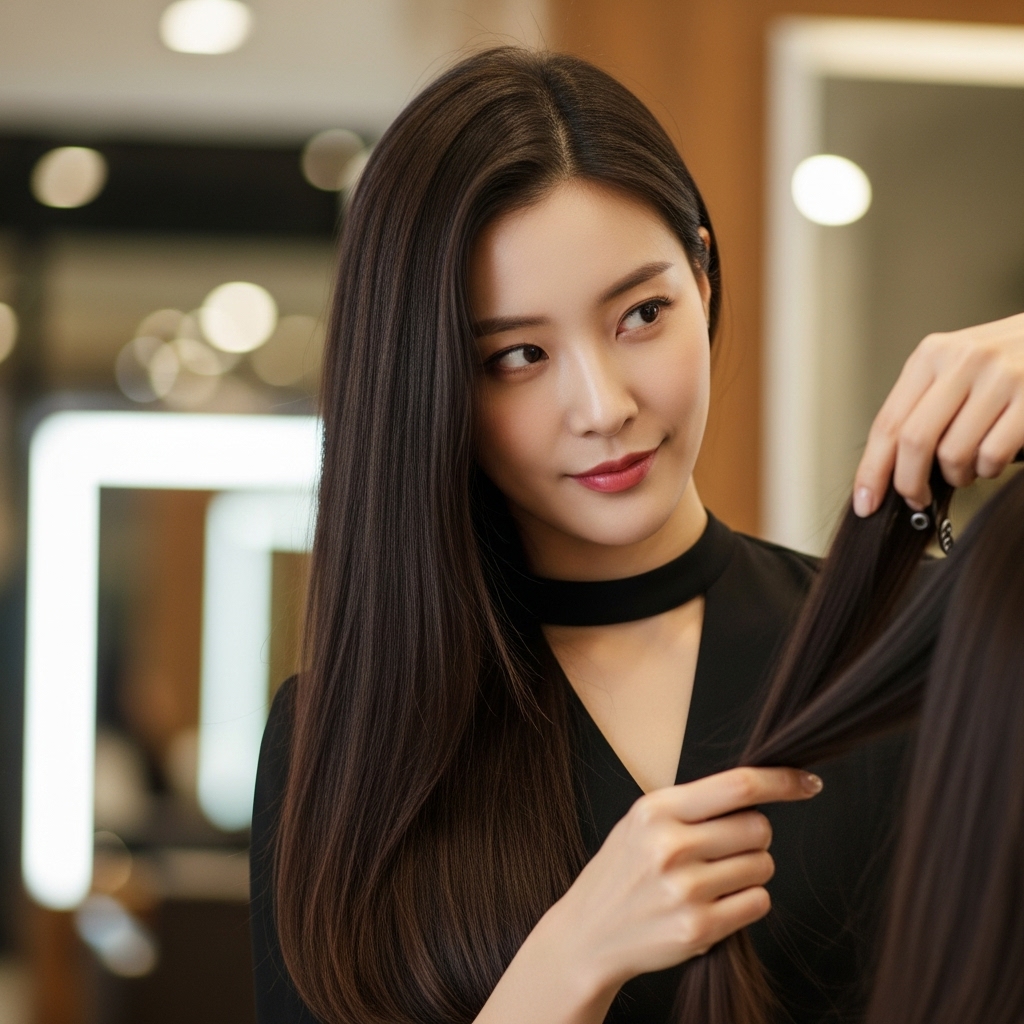미모의 헤어디자이너 ai 생성이미지