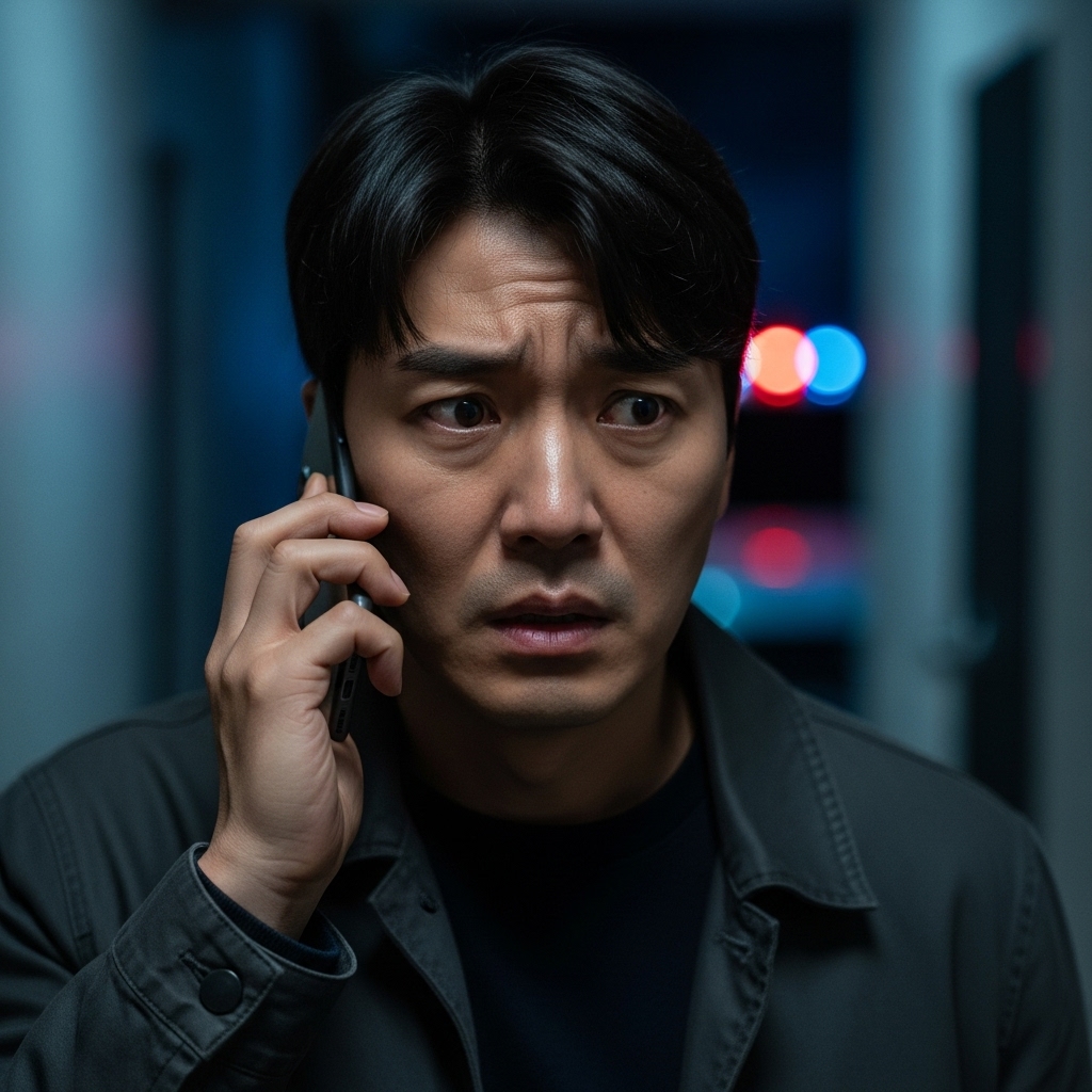 형사 사건 대응을 고민하며 서류를 검토하는 장면