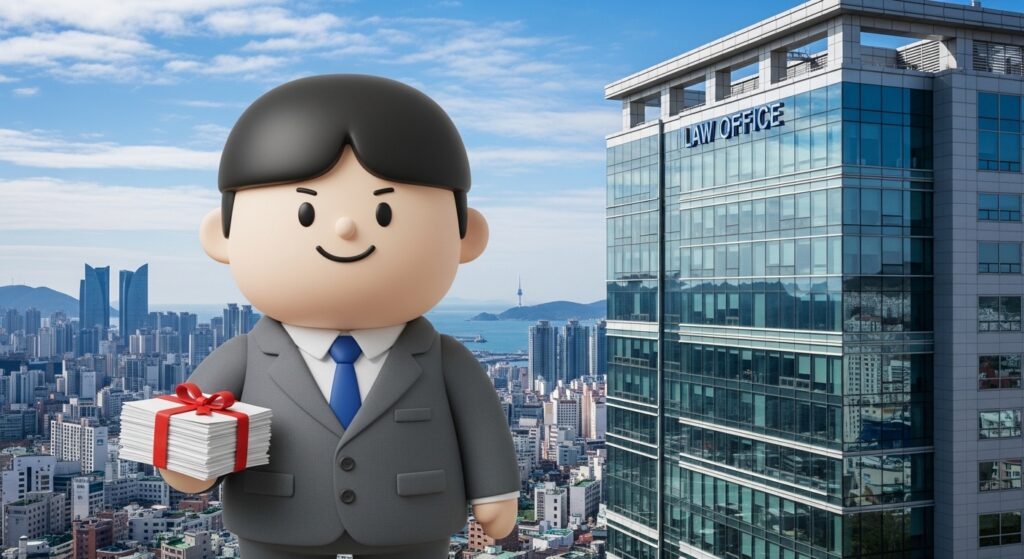 변호사 상담 비용을 알아보기 위해 서류를 들고 고민하는 모습