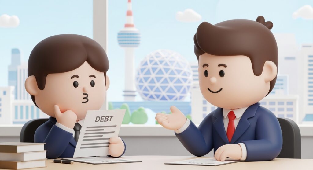 대전에서 개인회생 상담을 받으며 서류를 검토하는 모습