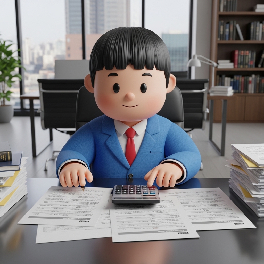 인터넷으로 법률사무실 비용을 비교하는 장면