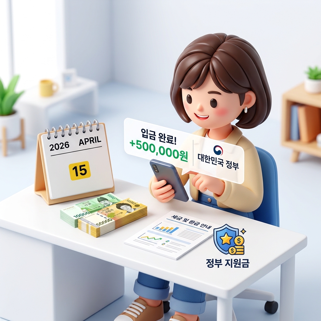 근로장려금 지급일 조회 방법과 지급 예정일을 안내하는 이미지