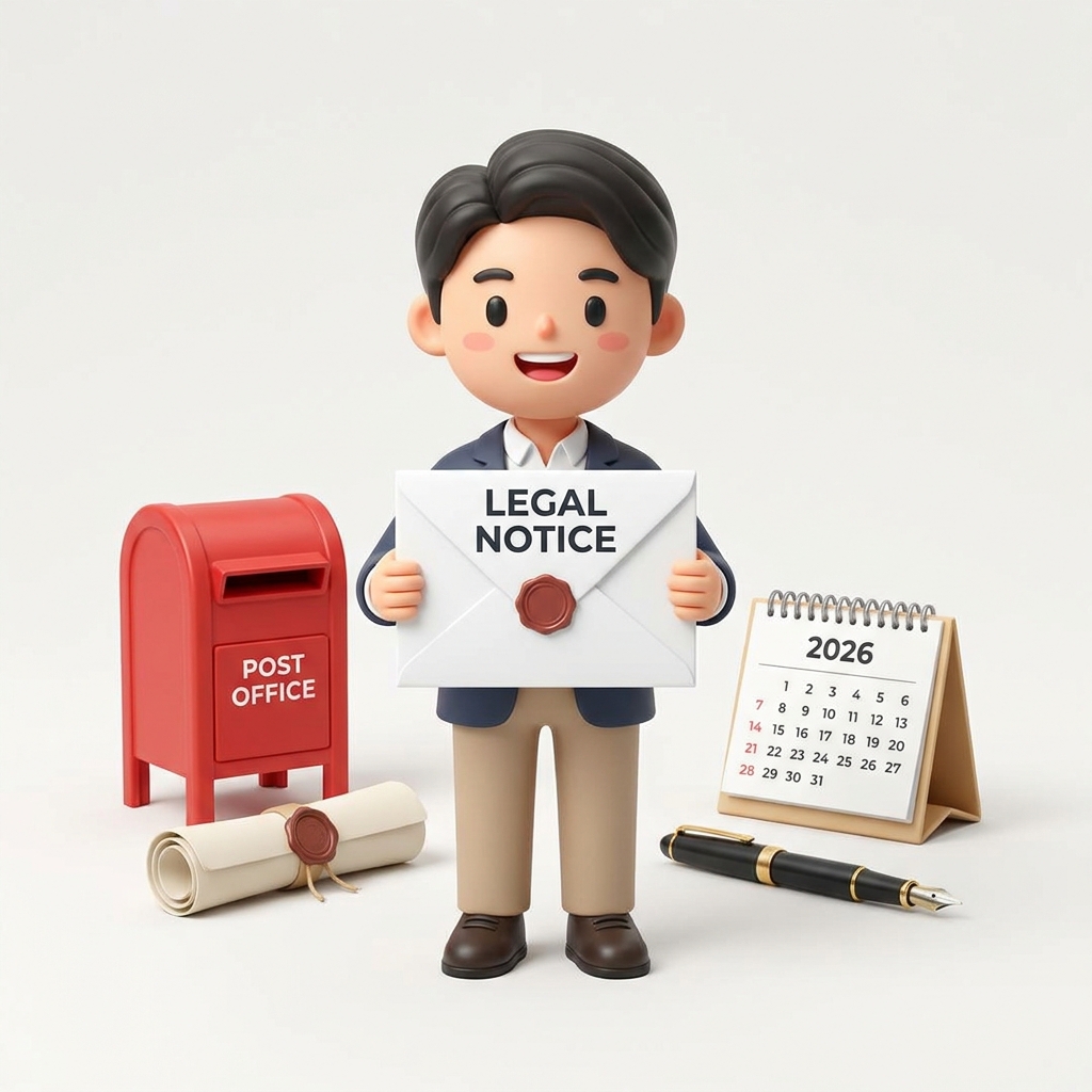 내용증명 보내는 방법과 우체국 발송 절차를 나타낸 이미지