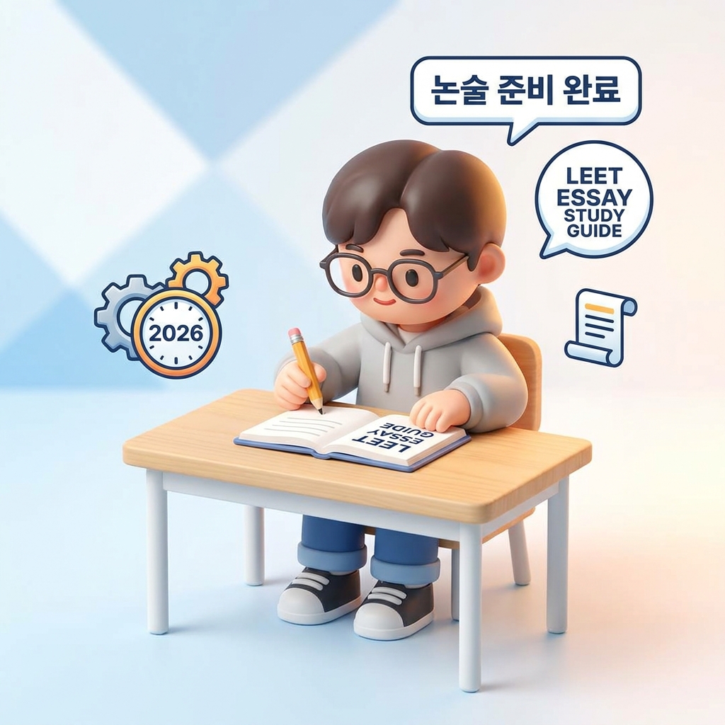 리트 논술 작성법 핵심 구조와 시간 배분을 설명하는 이미지