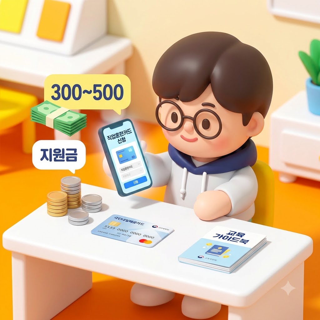 2026 국민내일배움카드 신청자격 확인 장면