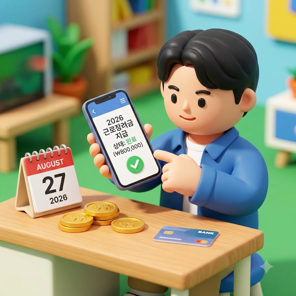 2026 근로장려금 지급일과 지급액 조회 장면
