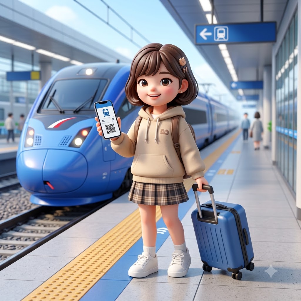 KTX SRT 통합운행 예매와 노선 변경을 확인하는 승객