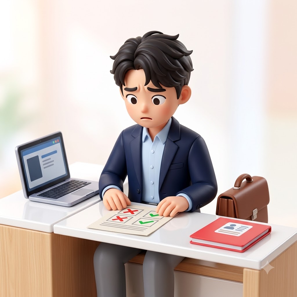 이직확인서 퇴사사유가 달라 증빙자료를 확인하는 근로자