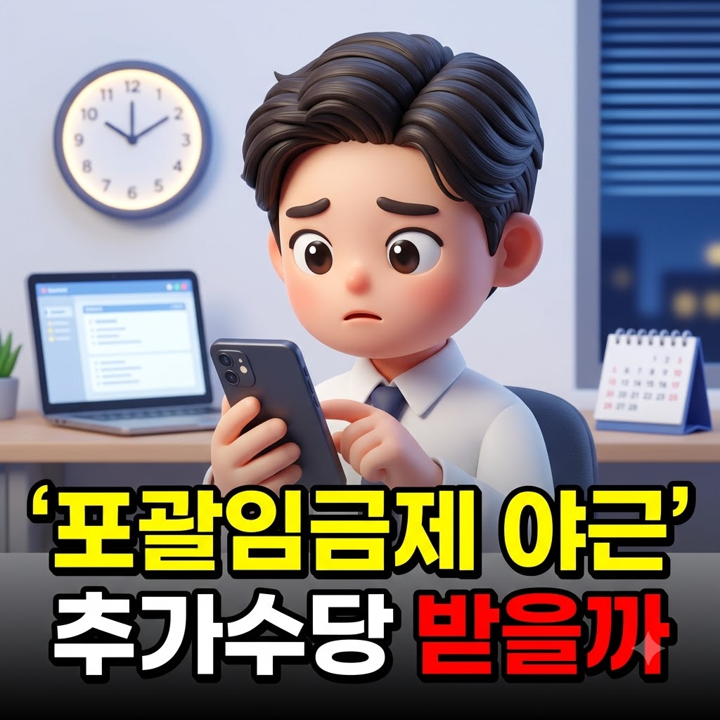 포괄임금제 야근수당을 급여명세서로 확인하는 직장인